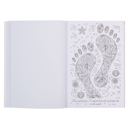 Footprints in the Sand Colouring Book