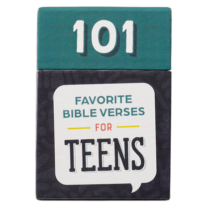 101 Favorite Bible Verses for Teens Teal and Blue Box of Blessings