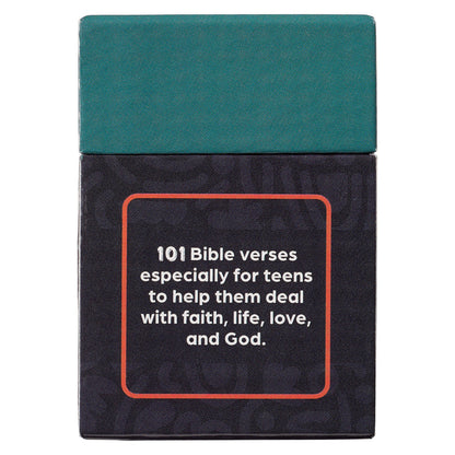 101 Favorite Bible Verses for Teens Teal and Blue Box of Blessings