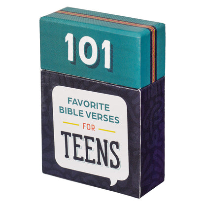 101 Favorite Bible Verses for Teens Teal and Blue Box of Blessings