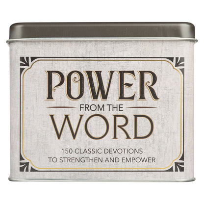 Power from the Word Devotional Cards in a Tin - The Christian Gift Company