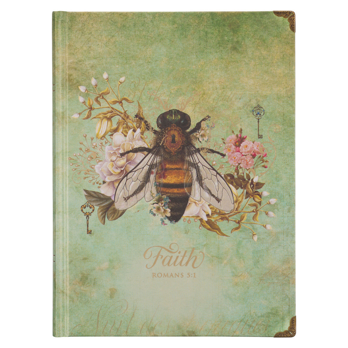 Faith Bee Hardcover Journal - Romans 5:1