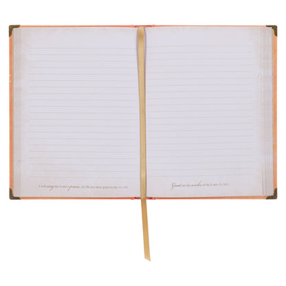 Orange Grace Butterfly Hardcover Journal - Ephesians 2:8