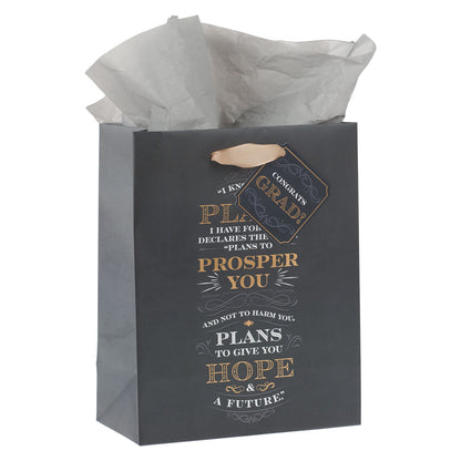 I Know the Plans Graduation Medium Gift Bag - Jeremiah 29:11