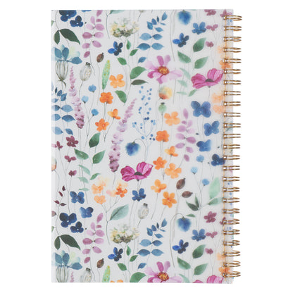 Goodness and Love Wildflower Wirebound Notebook - Psalm 23:6