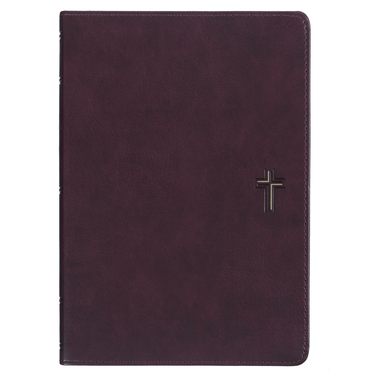 Cross Walnut Brown Faux Leather NLT Everyday Devotional Bible for Men