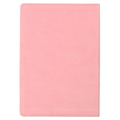 Sunrise Pink Floral Faux Leather NLT Everyday Devotional Bible for Women