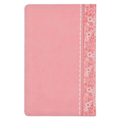 Pink Faux Leather NLT Baby Keepsake Bible for Girls