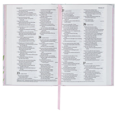 Blush Pink Hardcover NLT Keepsake Bible for Girls