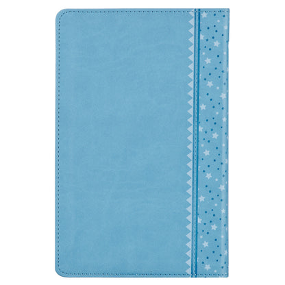 Blue Faux Leather NLT Keepsake Bible for Boys