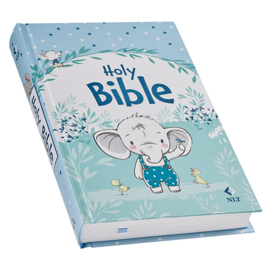 Blue Hardcover NLT Keepsake Bible for Boys