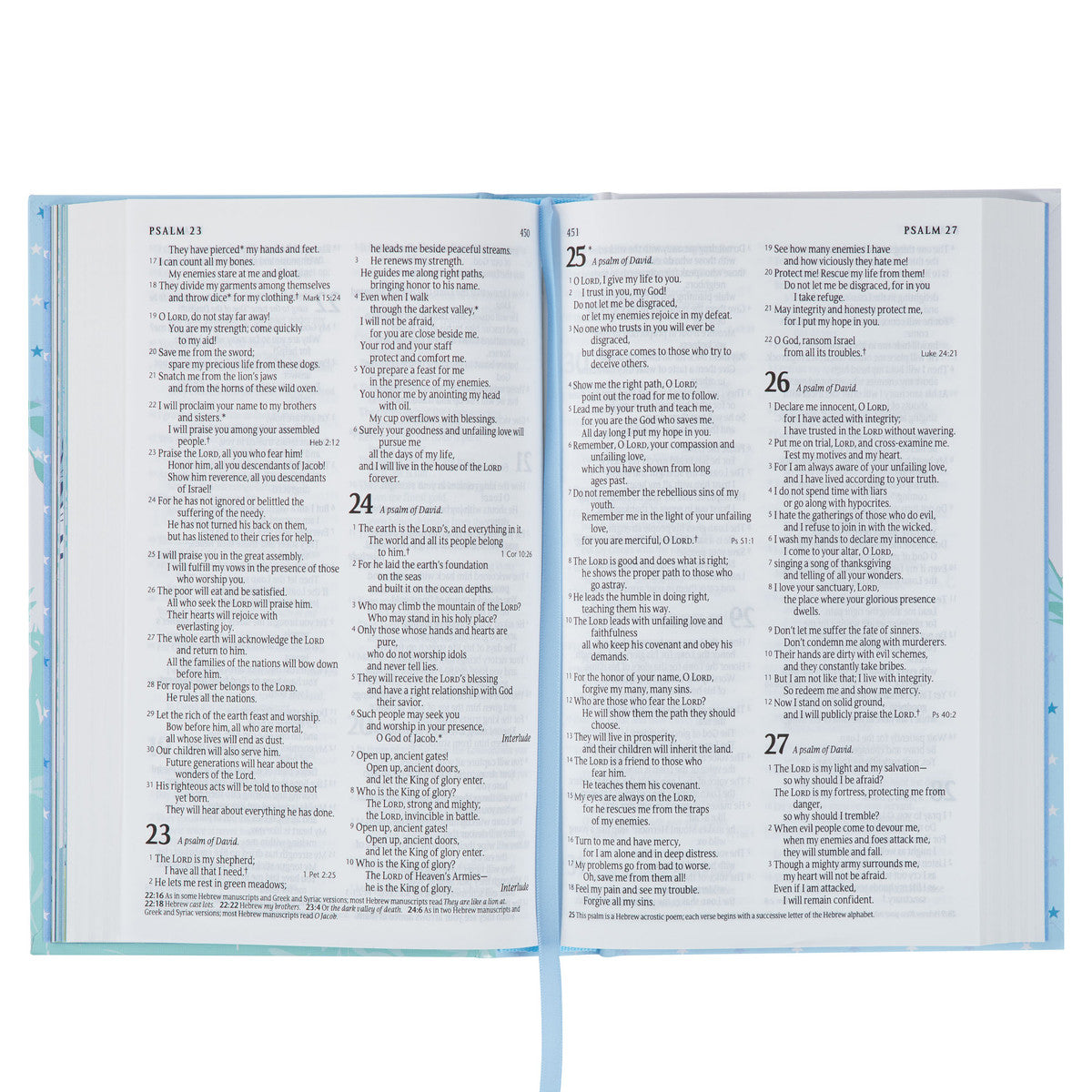 Blue Hardcover NLT Keepsake Bible for Boys