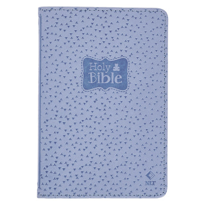 Blue Faux Leather NLT New Testament Keepsake Bible for Boys