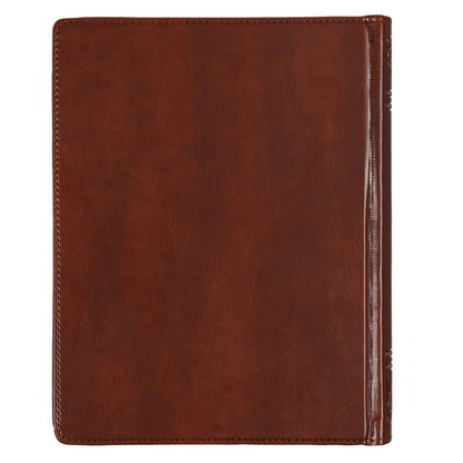 Saddle Tan Faux Leather Hardcover King James Version Note-taking Bible