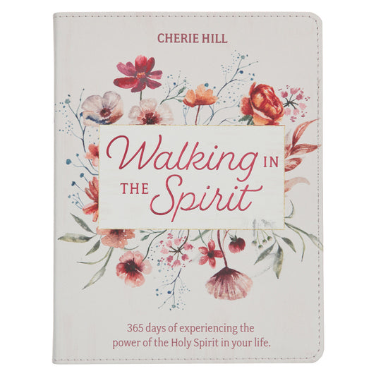 Walking in the Spirit Blush Pink Faux Leather Devotional