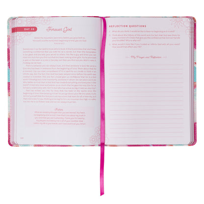 Moments with God for Teen Girls Pink Floral Gift Book