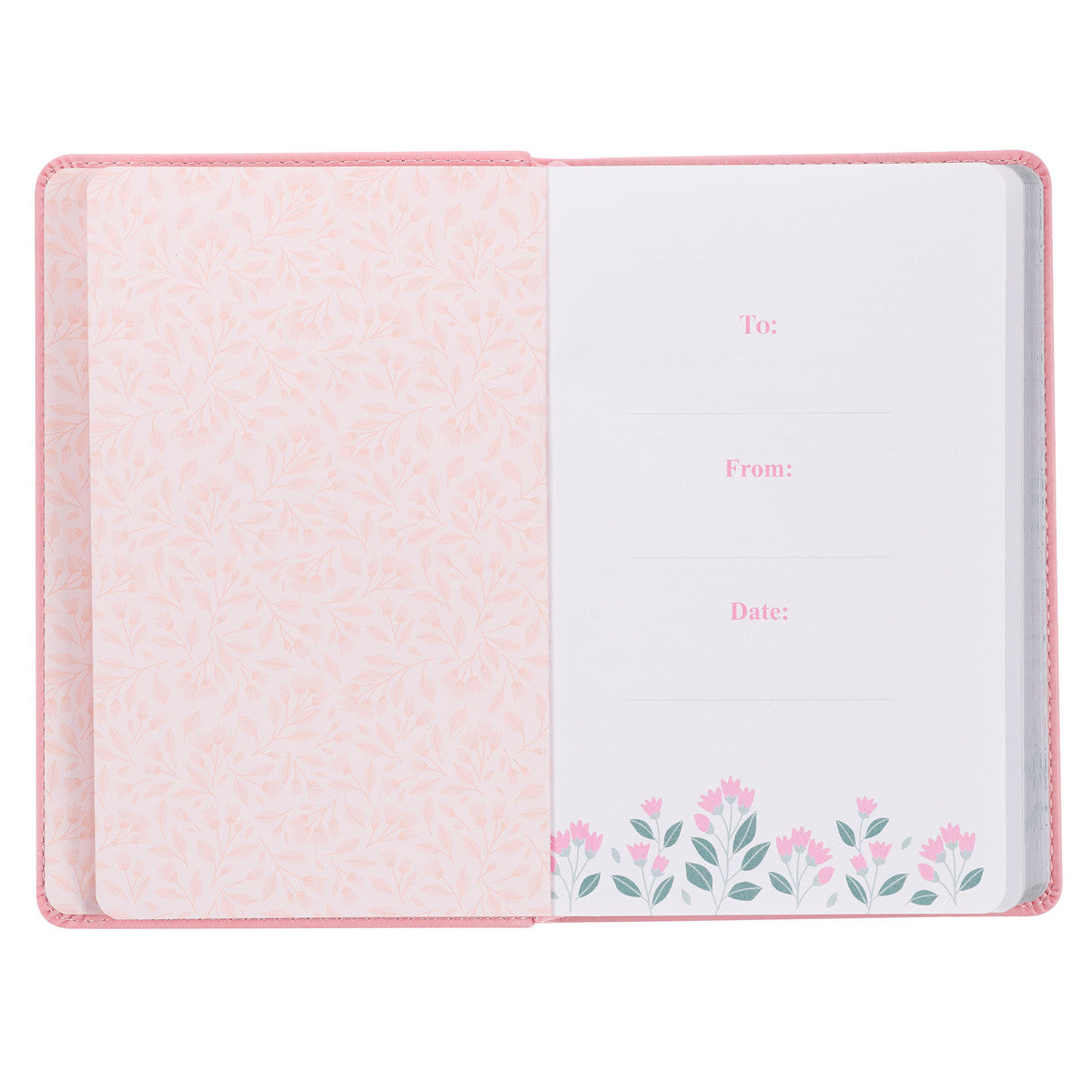 Look Up, Girl! Pink Faux Leather Devotional