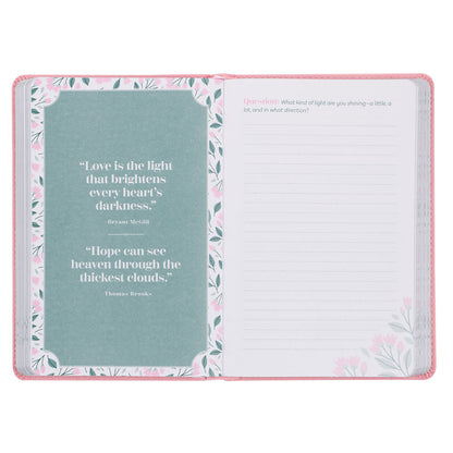 Look Up, Girl! Pink Faux Leather Devotional