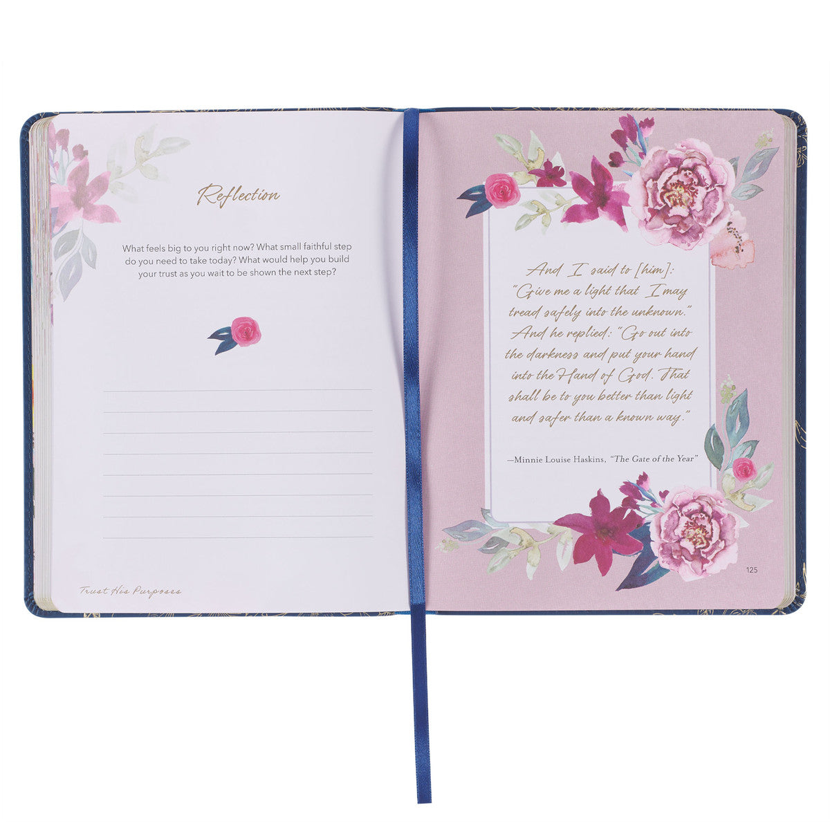 Find Hope Blue Faux Leather Devotional - The Christian Gift Company