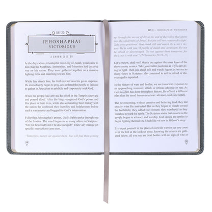 Legacy of Leaders Grey Faux Leather Devotional