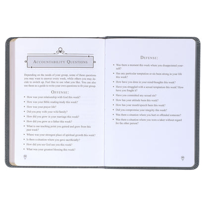 Legacy of Leaders Grey Faux Leather Devotional