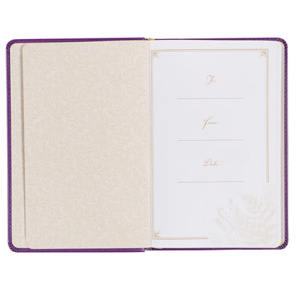 Praying the Psalms Purple Faux Leather Prayer Book