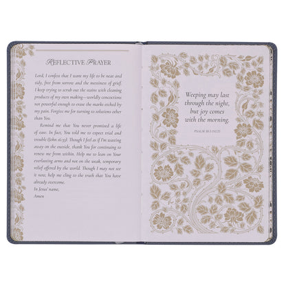 Letters to Grief Grey Faux Leather Gift Book