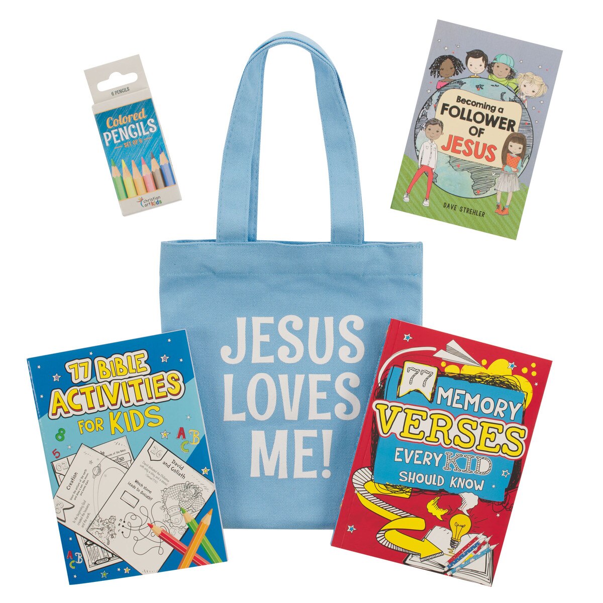 Blue Church Activity Kit for Kids - pack of 10