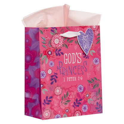 Chosen Loved Beautiful Pink Medium Gift Bag - 1 Peter 2:9