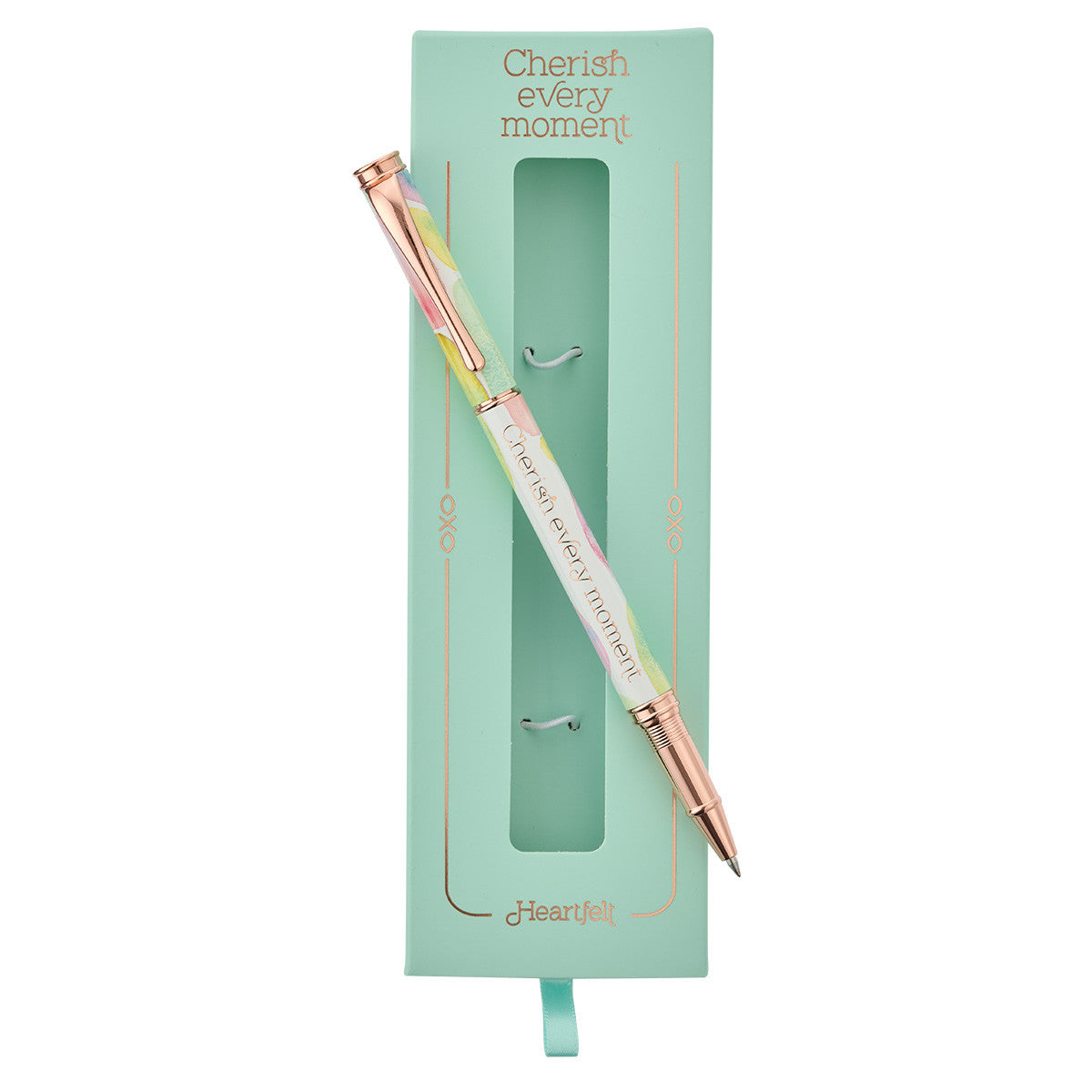Cherish Every Moment Smooth Sea Glass Gift Pen - The Christian Gift Company