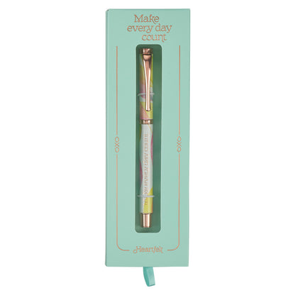 Make Every Day Count Citrus Leaves Gift Pen - The Christian Gift Company