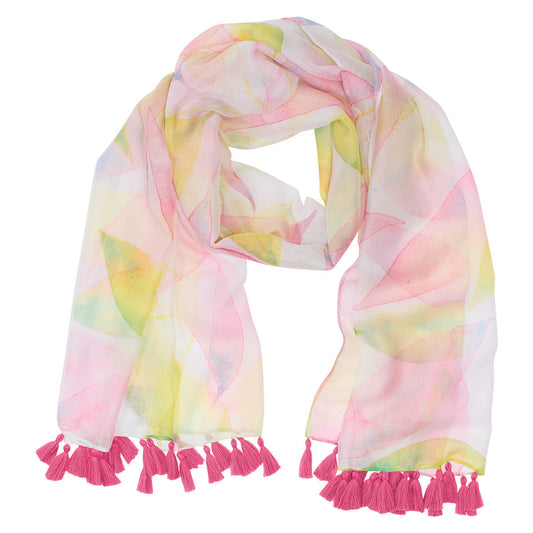 Shine Your Light Citrus Leaves Scarf - The Christian Gift Company