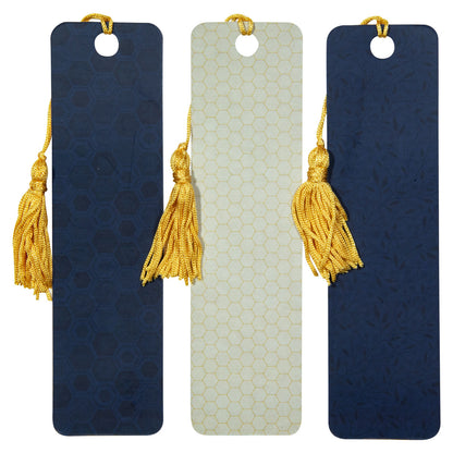 Kind Words are Like Honey Navy and Yellow Bookmark Set - Proverbs 16:24