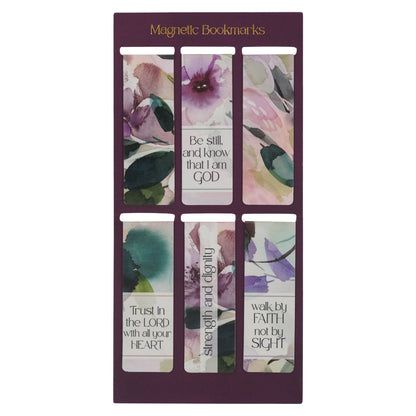 Bloom Like the Flowers Magnetic Bookmark Set