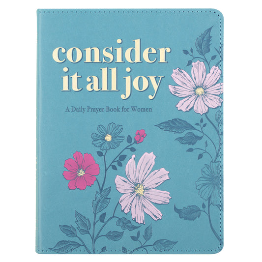 Consider it All Joy Blue Faux Leather Devotional