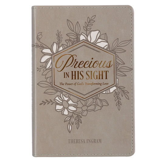 Precious in His Sight Taupe Faux Leather Gift Book