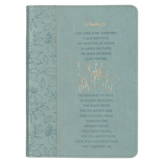 Psalm 23 Blue Faux Leather Classic Journal