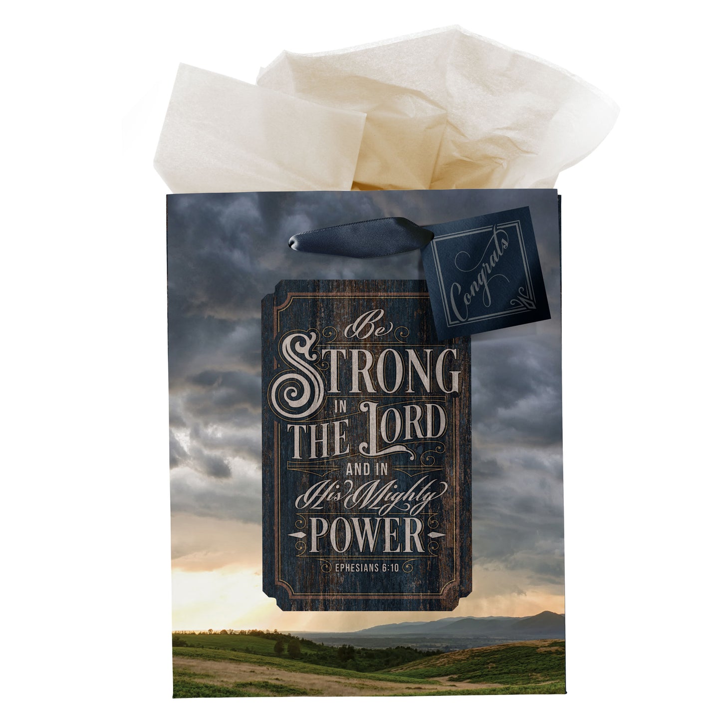 Strong in the Lord New Dawn Medium Gift Bag - Ephesians 6:10