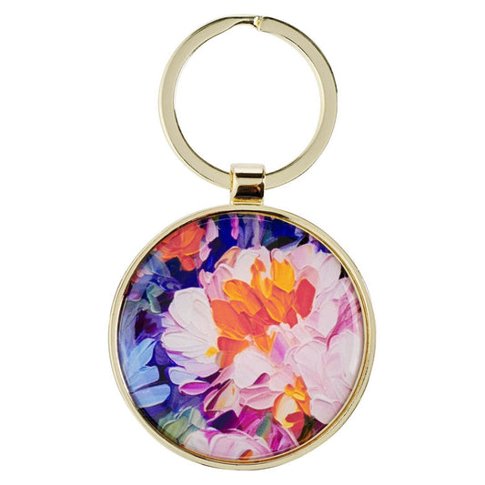 Sweet Friendship Watercolour Garden Metal Keychain - The Christian Gift Company