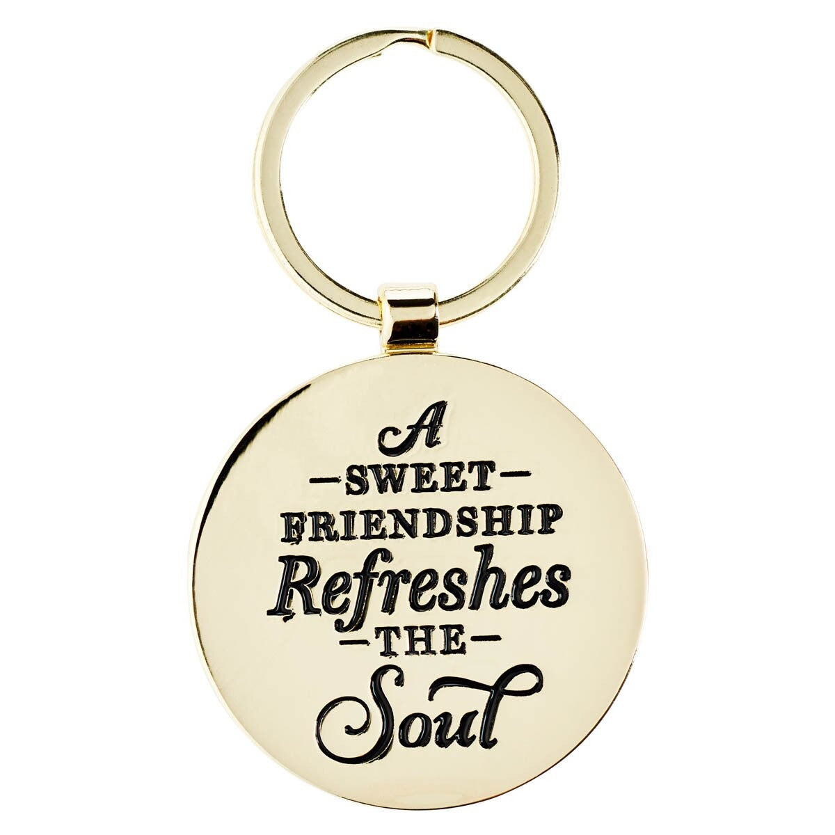 Sweet Friendship Watercolour Garden Metal Keychain - The Christian Gift Company