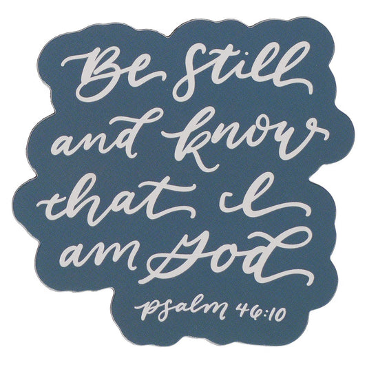 Be Still and Know Teal Magnet - Psalm 46:10 - The Christian Gift Company