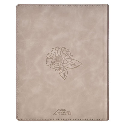 Trust Taupe Faux Leather Large Print King James Version Note-taking Bible - Proverbs 3:5 - The Christian Gift Company