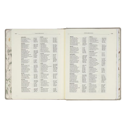 Trust Taupe Faux Leather Large Print King James Version Note-taking Bible - Proverbs 3:5 - The Christian Gift Company