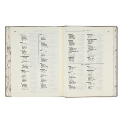 Trust Taupe Faux Leather Large Print King James Version Note-taking Bible - Proverbs 3:5 - The Christian Gift Company