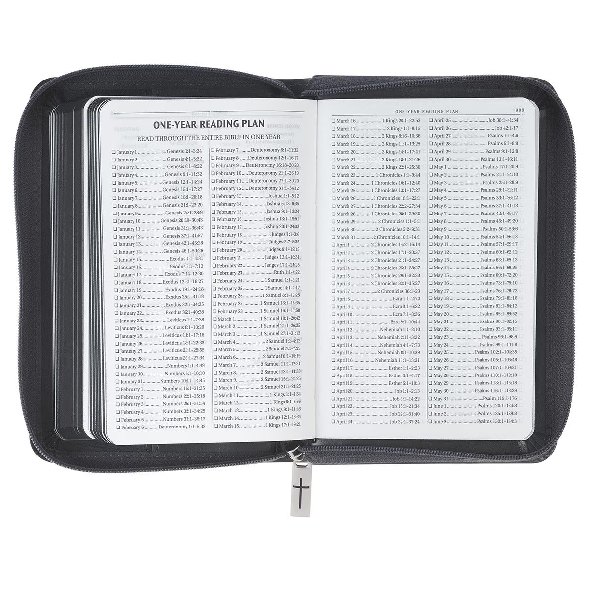 Grey Lion Faux Leather King James Version Pocket Bible with Zipper Closure - The Christian Gift Company