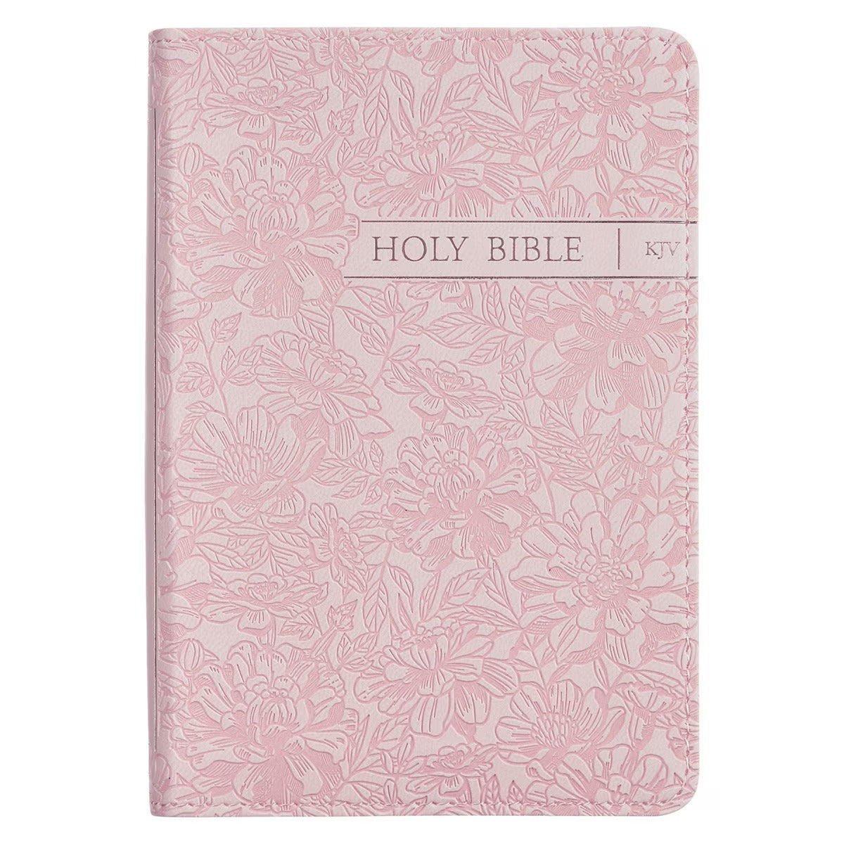 Blush Rose Faux Leather Floral King James Version Pocket Bible - The Christian Gift Company