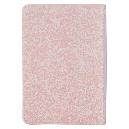 Blush Rose Faux Leather Floral King James Version Pocket Bible - The Christian Gift Company
