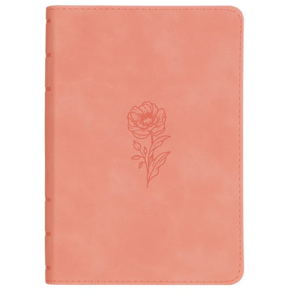 Coral Dawn Floral Large Print Compact King James Version Bible - The Christian Gift Company