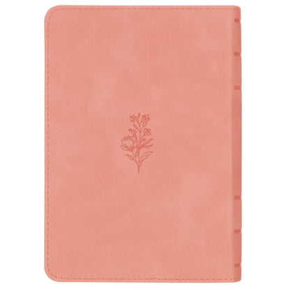 Coral Dawn Floral Large Print Compact King James Version Bible - The Christian Gift Company