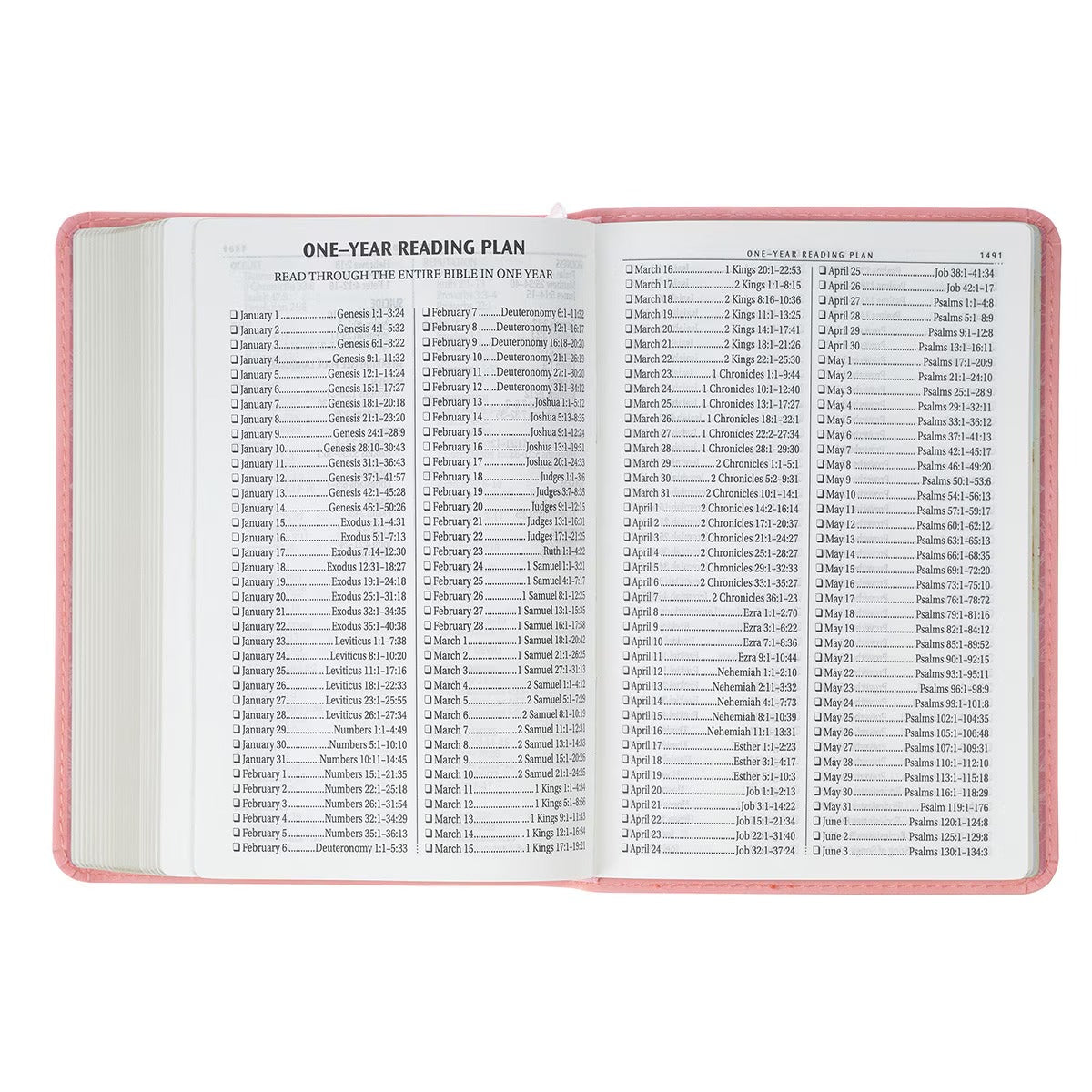 Coral Dawn Floral Large Print Compact King James Version Bible - The Christian Gift Company